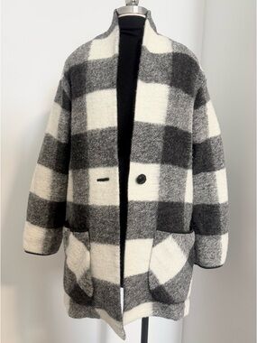 ARITZIA Wool Off Duty Buffalo Check Jacket / Coat